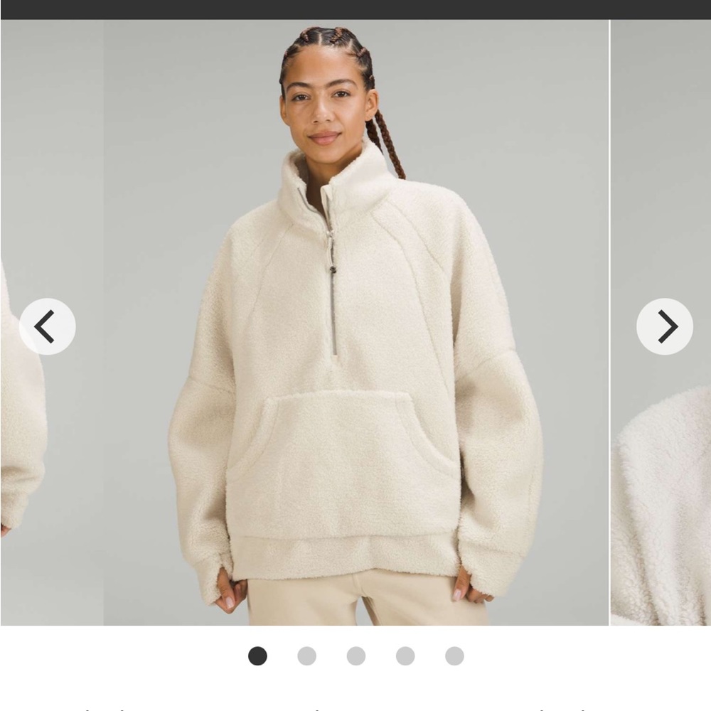 Lululemon Scuba Oversized Fleece Funnel-Neck Half-Zip